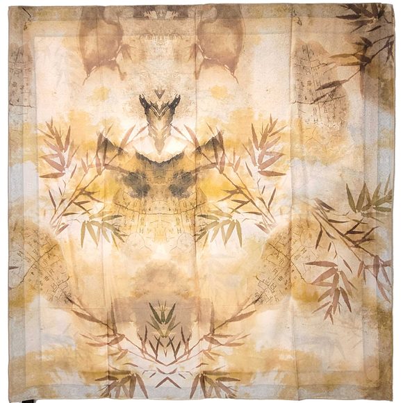 NWT Double Sided Silk Scarf 53"x53" Large Square Shawl Wrap SJJL 3210 - Picture 4 of 15